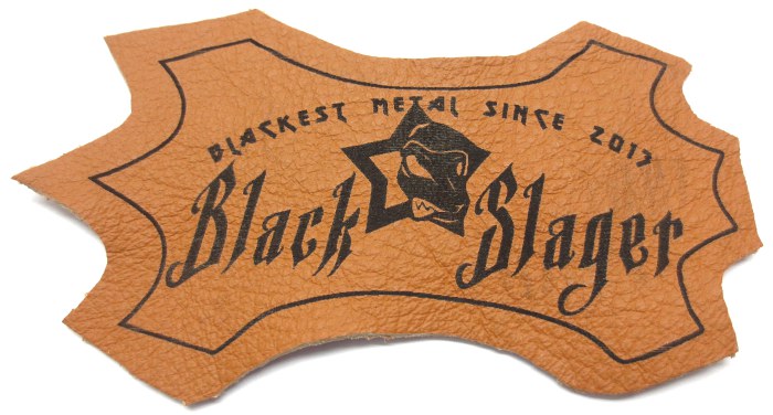 Black Slager borwn leather patch