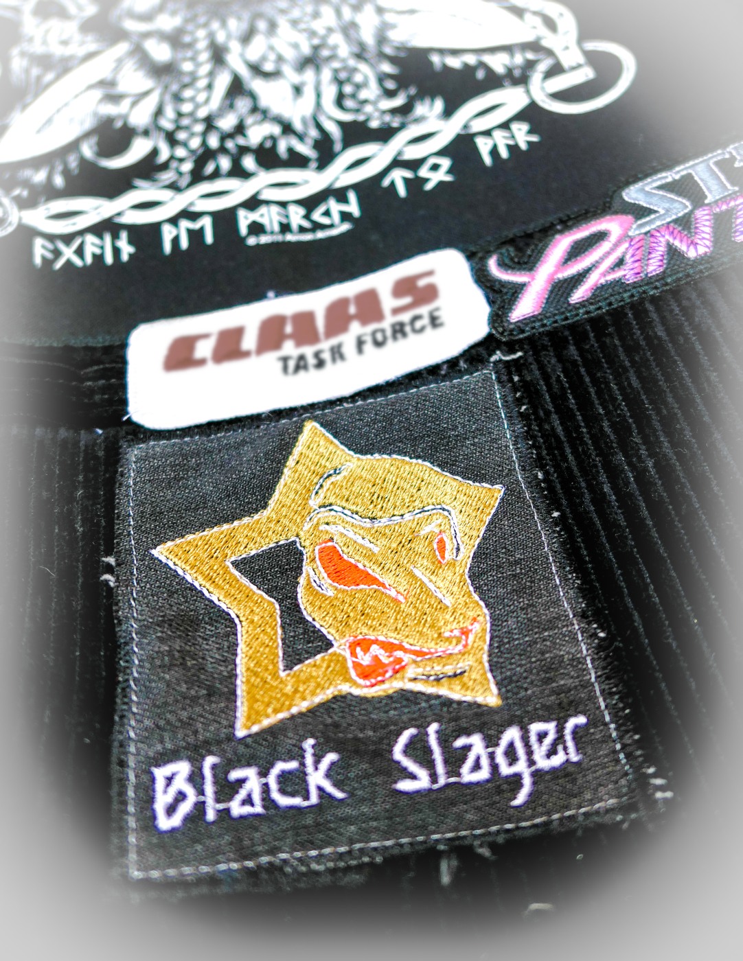 Black Slager embroided patch