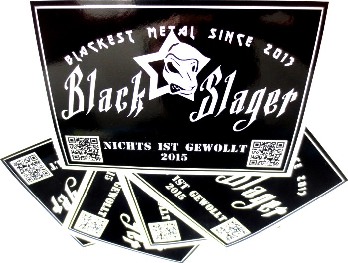 Black Slager sticker Nichts ist gewollt